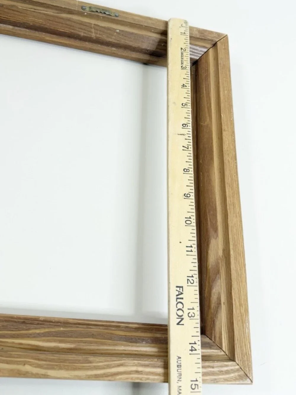 VTG Honey Oak Wood Frame Stepped Molding Frame 15x13 (Fits 9.5x11.5) EUC